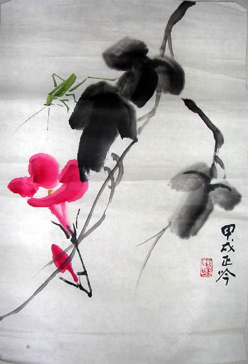 作者：张正吟&nbsp;  花鸟&nbsp;￥：协商&nbsp;单击鼠标查看大图！