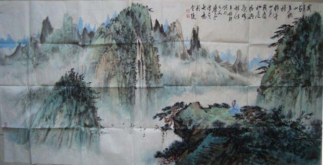 作者：萧平&nbsp;我看青山多妩媚 &nbsp;￥：协商&nbsp;单击鼠标查看大图！