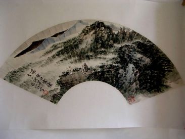 作者：张伟&nbsp;山水 扇  面&nbsp;￥：12000&nbsp;单击鼠标查看详细介绍！