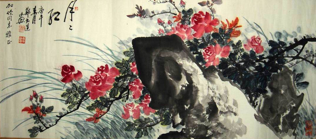 作者：郑书道&nbsp;花鸟&nbsp;￥：协商&nbsp;单击鼠标查看大图！