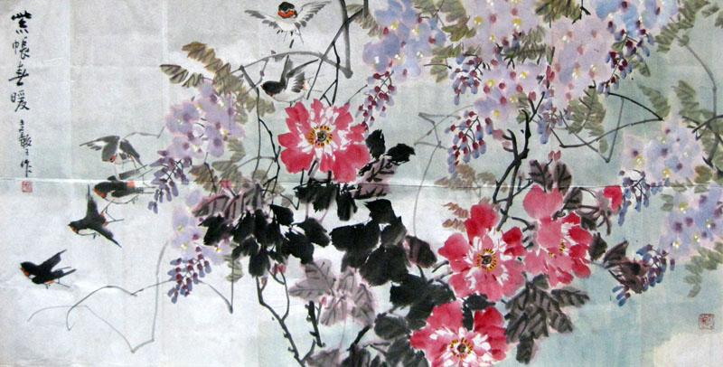 作者：张继馨&nbsp;花鸟 &nbsp;￥：协商&nbsp;单击鼠标查看大图！