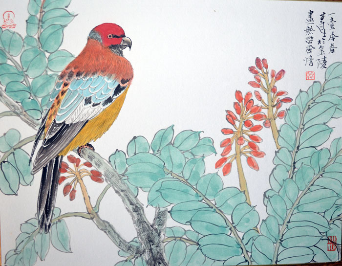 作者：郭子良&nbsp;花鸟&nbsp;￥：协商&nbsp;单击鼠标查看大图！