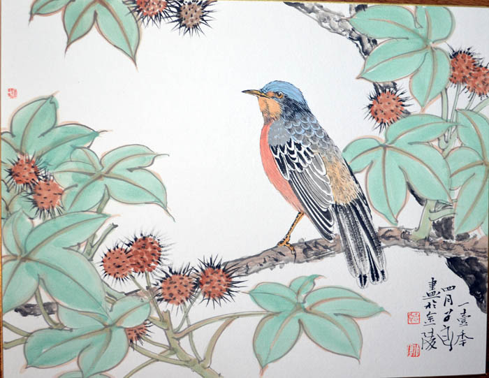 作者：郭子良&nbsp;花鸟&nbsp;￥：协商&nbsp;单击鼠标查看大图！