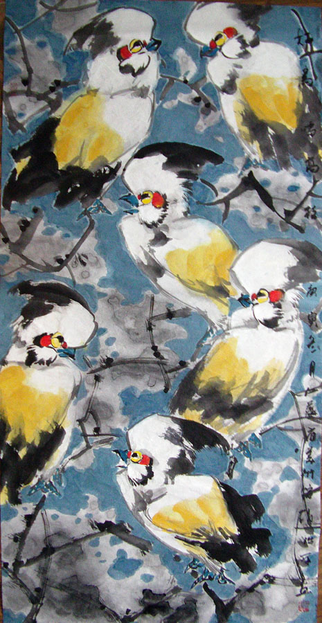 作者：赵治平&nbsp;花鸟&nbsp;￥：协商&nbsp;单击鼠标查看大图！