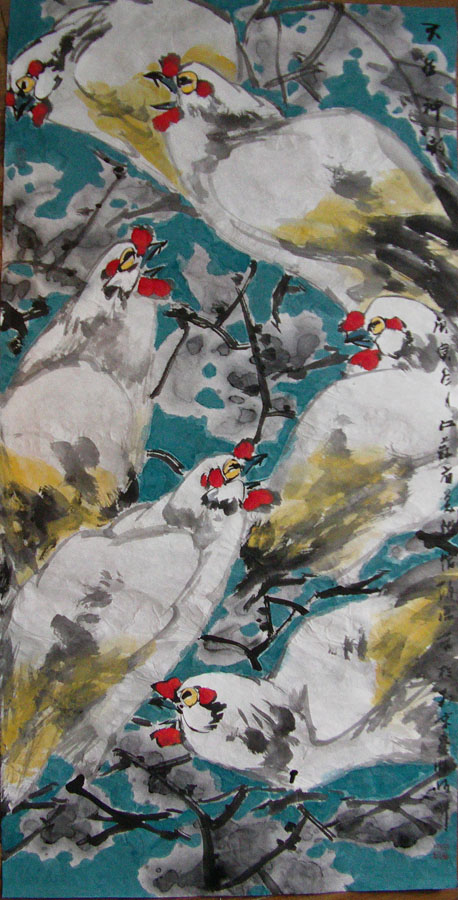 作者：赵治平&nbsp;花鸟&nbsp;￥：协商&nbsp;单击鼠标查看大图！