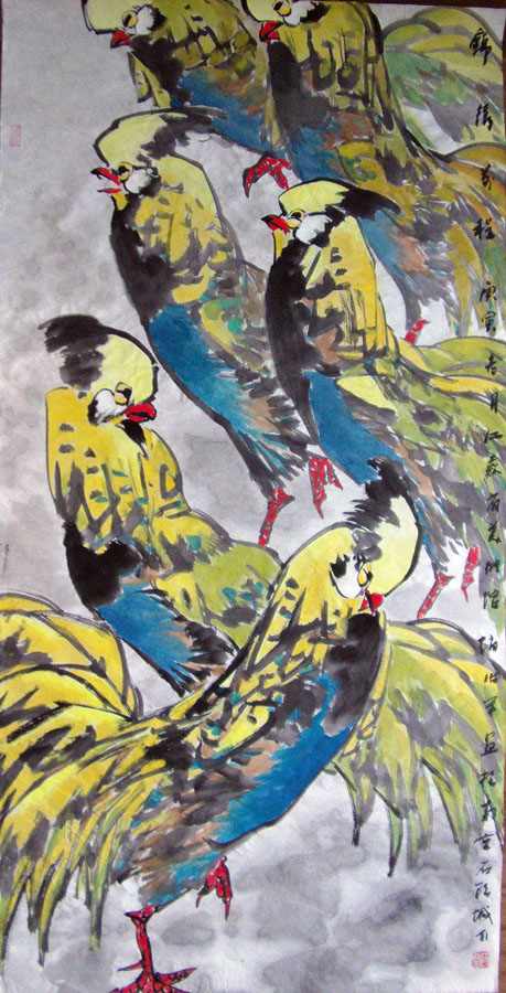 作者：赵治平&nbsp;花鸟&nbsp;￥：协商&nbsp;单击鼠标查看大图！