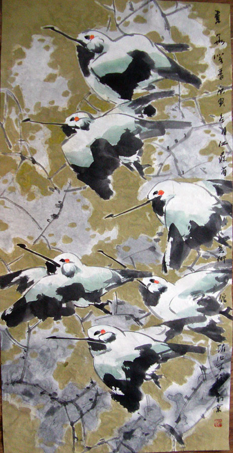 作者：赵治平&nbsp;花鸟&nbsp;￥：协商&nbsp;单击鼠标查看大图！