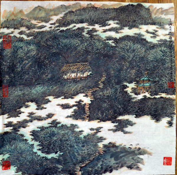 作者：罗国玮&nbsp;山水&nbsp;￥：协商&nbsp;单击鼠标查看大图！