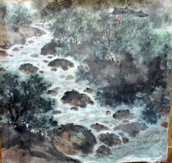 作者：傅瑜明&nbsp;山水&nbsp;￥：协商&nbsp;单击鼠标查看大图！