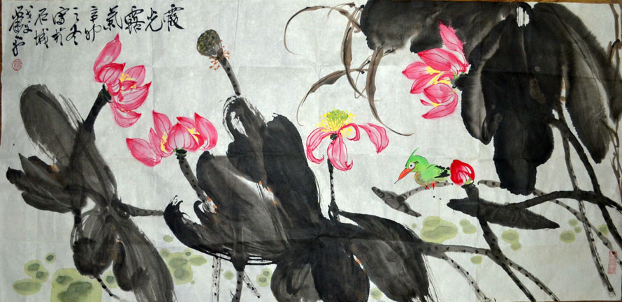 作者：萧平&nbsp;花鸟&nbsp;￥：协商&nbsp;单击鼠标查看大图！