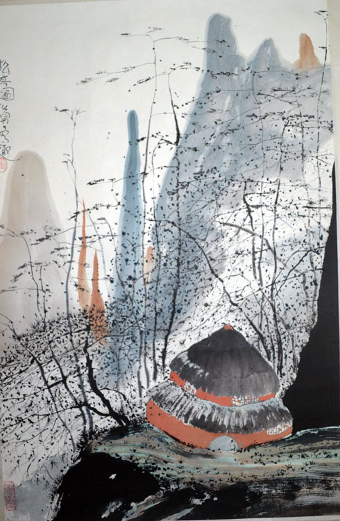 作者：朱道平&nbsp;山水&nbsp;￥：协商&nbsp;单击鼠标查看大图！