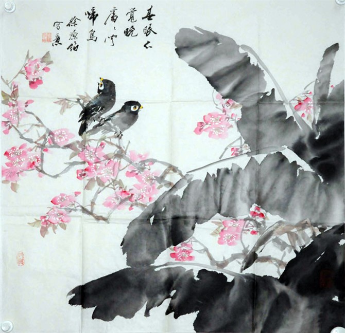 作者：徐源绍&nbsp;花鸟&nbsp;￥：协商&nbsp;单击鼠标查看大图！