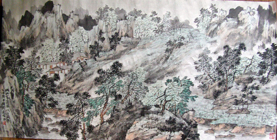 作者：倪建鸣&nbsp;山水&nbsp;￥：协商&nbsp;单击鼠标查看大图！