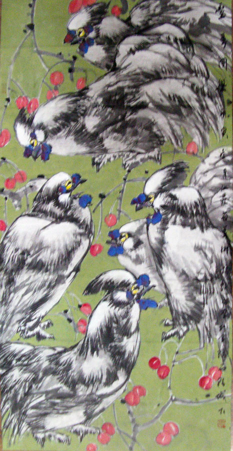 作者：赵治平&nbsp;花鸟&nbsp;￥：协商&nbsp;单击鼠标查看大图！