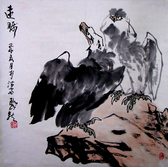 作者：欧阳龙&nbsp;花鸟&nbsp;￥：赏真阁藏品&nbsp;单击鼠标查看大图！