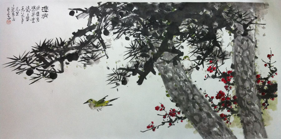 作者：徐纯原&nbsp;花鸟&nbsp;￥：协商&nbsp;单击鼠标查看大图！