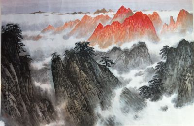 作者：卢星堂&nbsp;黄山夕照&nbsp;￥：协商&nbsp;单击鼠标查看详细介绍！