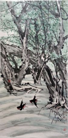 作者：张继馨&nbsp;花鸟《春水初生乳燕飞》&nbsp;￥：协商&nbsp;单击鼠标查看详细介绍！