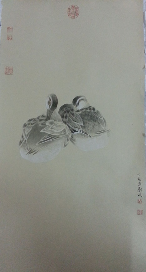 作者：刘欣&nbsp;花鸟&nbsp;￥：协商&nbsp;单击鼠标查看大图！