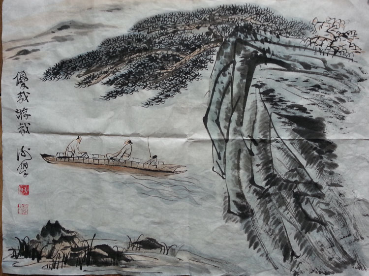 作者：谢伯子&nbsp;山水&nbsp;￥：协商&nbsp;单击鼠标查看大图！