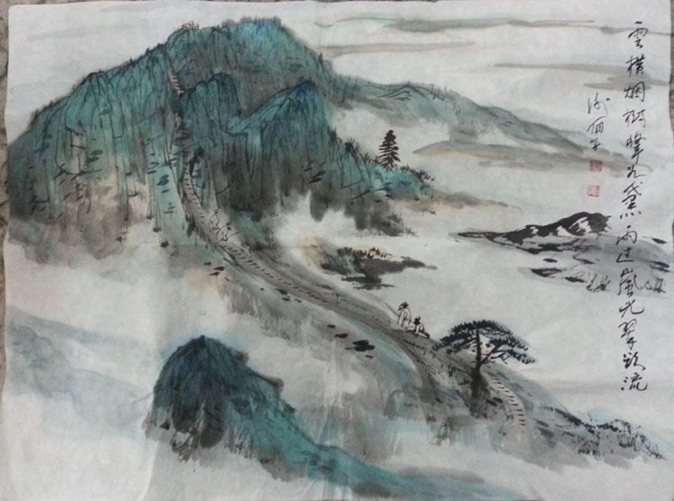 作者：谢伯子&nbsp;山水&nbsp;￥：协商&nbsp;单击鼠标查看大图！