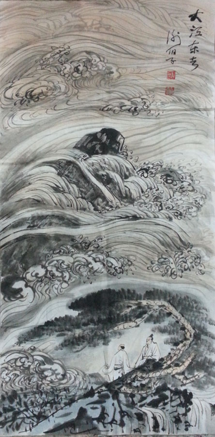 作者：谢伯子&nbsp;山水&nbsp;￥：协商&nbsp;单击鼠标查看大图！