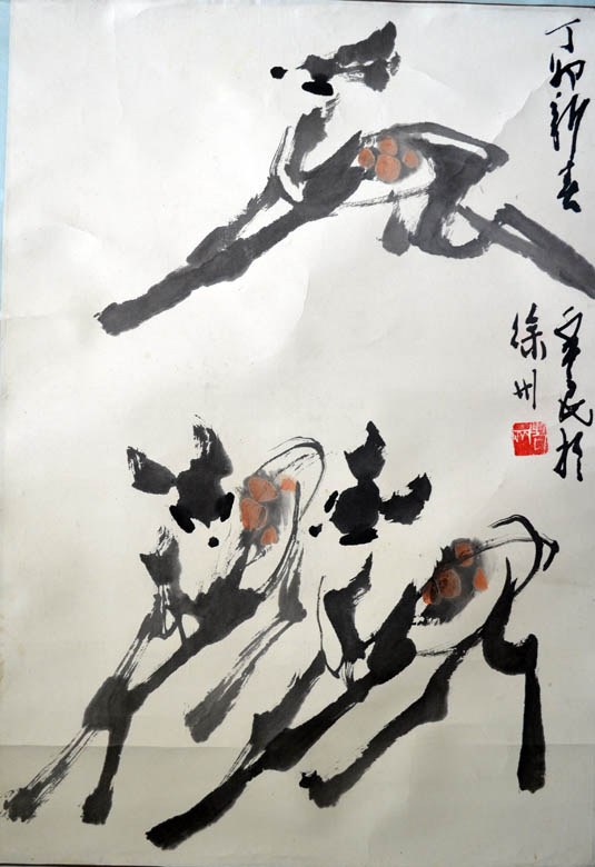 作者：齐新民&nbsp;花鸟&nbsp;￥：协商&nbsp;单击鼠标查看大图！