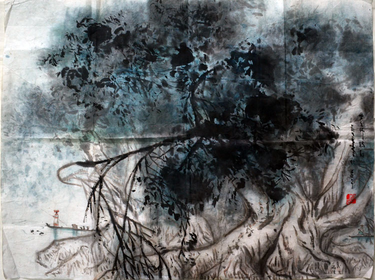 作者：朱道平&nbsp;山水&nbsp;￥：协商&nbsp;单击鼠标查看大图！