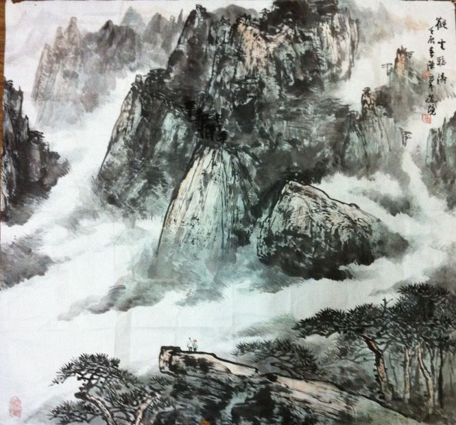 作者：陈正峰&nbsp;山水&nbsp;￥：协商&nbsp;单击鼠标查看大图！