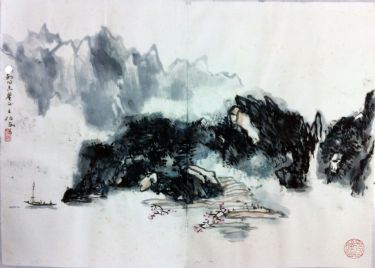 作者：王伯敏&nbsp;山水&nbsp;￥：协商&nbsp;单击鼠标查看详细介绍！