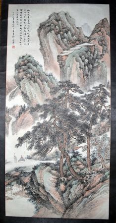 作者：郭兰祥&nbsp;山水 松下抚琴图 立轴&nbsp;￥：藏品&nbsp;单击鼠标查看详细介绍！