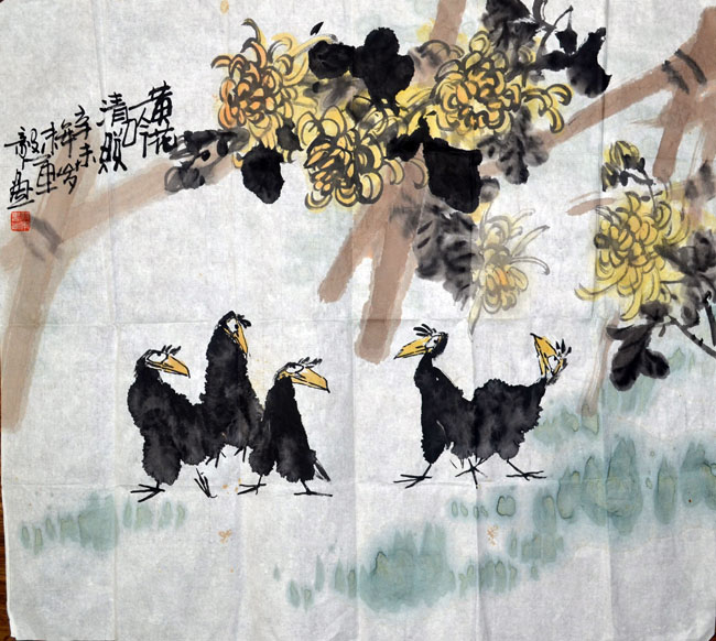 作者：忆君&nbsp;花鸟&nbsp;￥：协商&nbsp;单击鼠标查看大图！