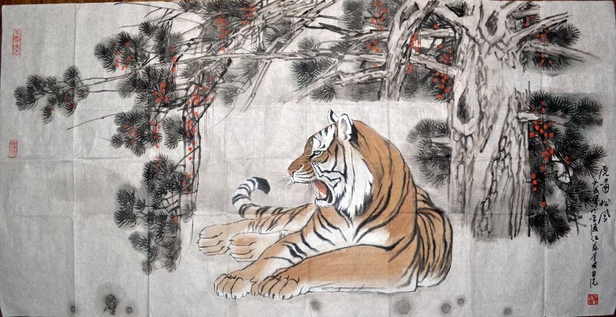 作者：施永成&nbsp;花鸟&nbsp;￥：协商&nbsp;单击鼠标查看大图！