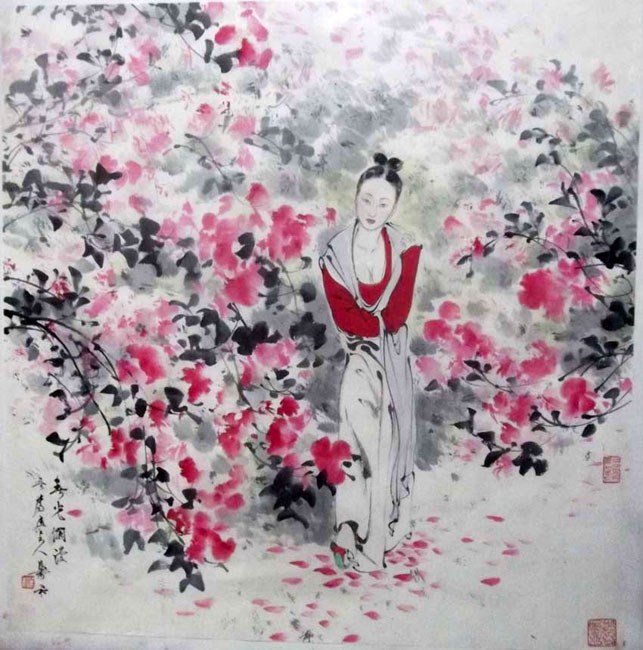 作者：萧和&nbsp;人物《春花烂漫》&nbsp;￥：协商&nbsp;单击鼠标查看大图！