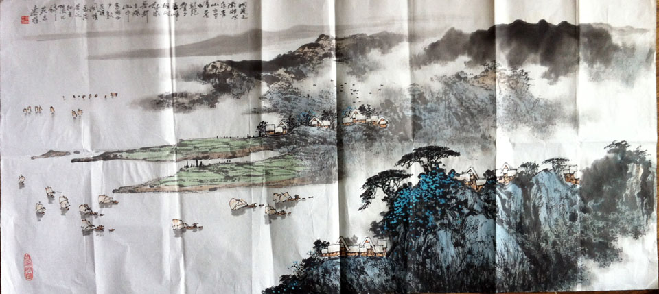 作者：魏万清&nbsp;山水&nbsp;￥：协商&nbsp;单击鼠标查看大图！