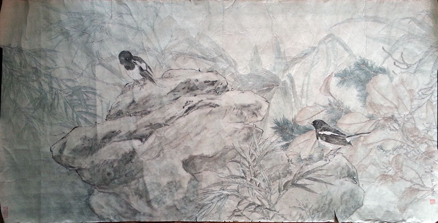 作者：张晓星&nbsp;花鸟&nbsp;￥：协商&nbsp;单击鼠标查看大图！