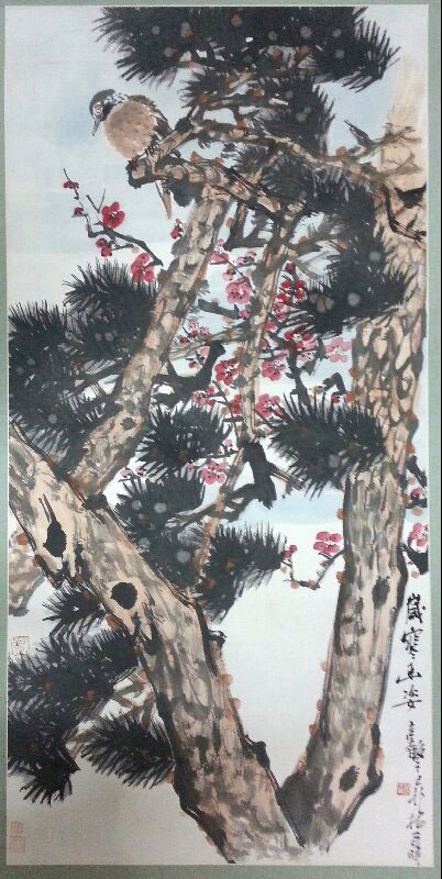 作者：张继馨&nbsp;花鸟&nbsp;￥：藏品&nbsp;单击鼠标查看大图！