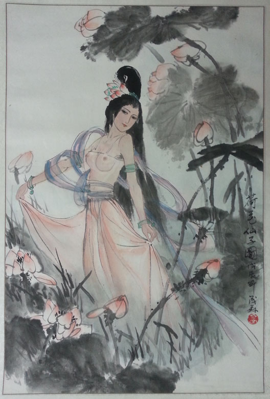 作者：盖茂森&nbsp;人物  荷花仙子&nbsp;￥：协商&nbsp;单击鼠标查看大图！