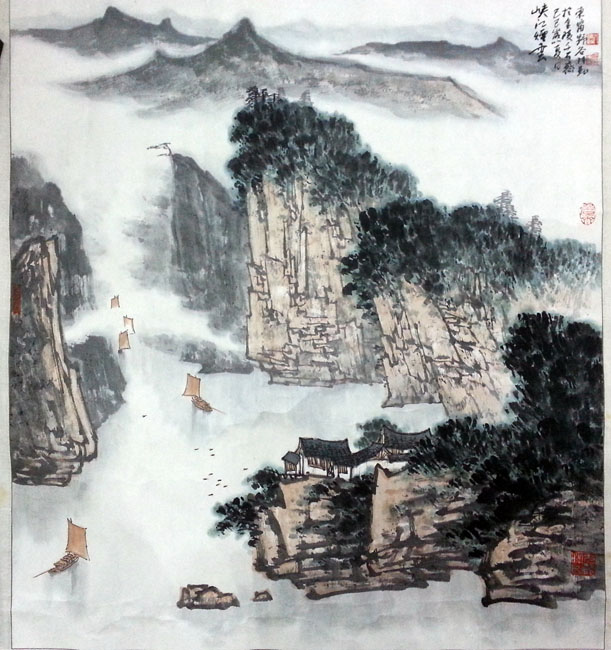 作者：洪维勤&nbsp;山水&nbsp;￥：协商&nbsp;单击鼠标查看大图！