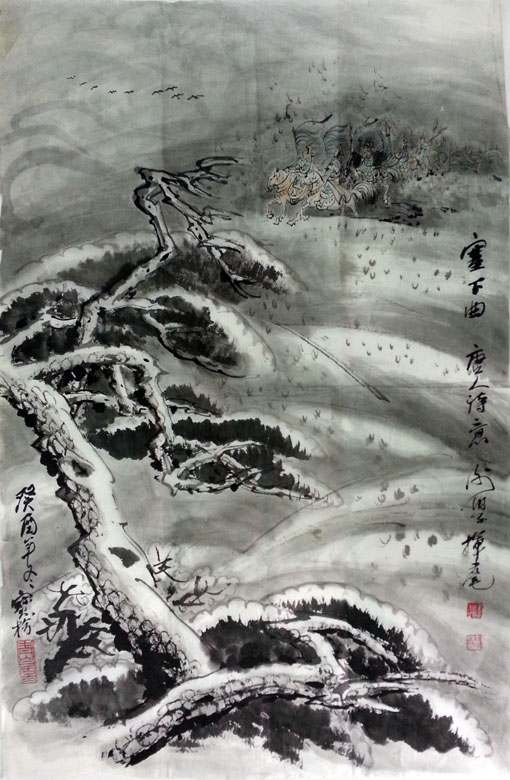 作者：谢伯子&nbsp;山水&nbsp;￥：协商&nbsp;单击鼠标查看大图！