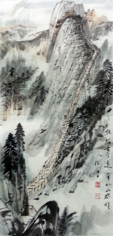 作者：谢伯子&nbsp;山水&nbsp;￥：协商&nbsp;单击鼠标查看大图！