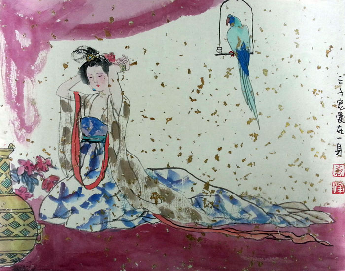 作者：袁峰&nbsp;人物《三千宠爱在一身》&nbsp;￥：協商&nbsp;单击鼠标查看大图！