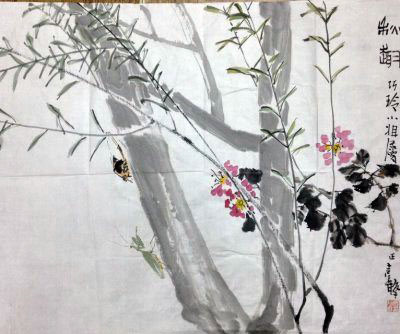 作者：张继馨&nbsp;花鸟&nbsp;￥：协商&nbsp;单击鼠标查看大图！