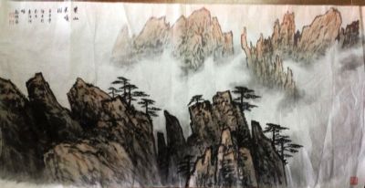 作者：魏镇&nbsp;山水《黄山晨曦》&nbsp;￥：协商&nbsp;单击鼠标查看详细介绍！