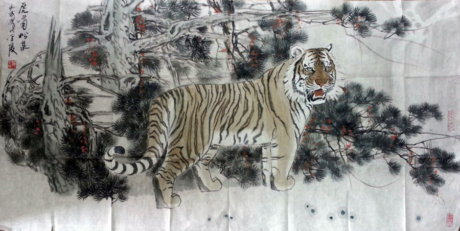 作者：施永成&nbsp;花鸟&nbsp;￥：协商&nbsp;单击鼠标查看大图！