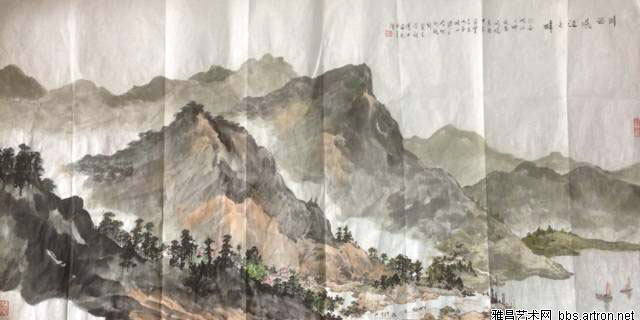 作者：傅二石&nbsp;山水&nbsp;￥：协商&nbsp;单击鼠标查看大图！