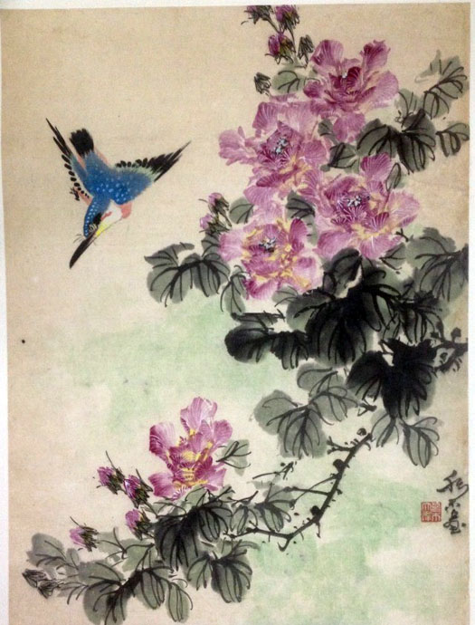 作者：乔木&nbsp;花鸟　芙蓉图&nbsp;￥：协商&nbsp;单击鼠标查看大图！