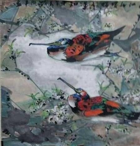 作者：赵治平&nbsp;花鸟&nbsp;￥：协商&nbsp;单击鼠标查看大图！