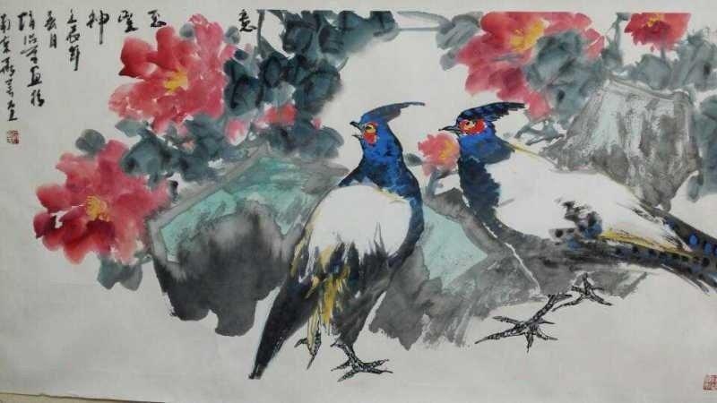 作者：赵治平&nbsp;花鸟&nbsp;￥：协商&nbsp;单击鼠标查看大图！