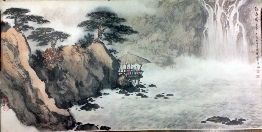 作者：傅瑜明&nbsp;山水&nbsp;￥：协商&nbsp;单击鼠标查看大图！